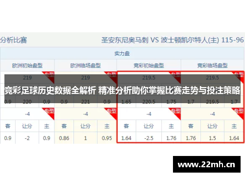 竞彩足球历史数据全解析 精准分析助你掌握比赛走势与投注策略